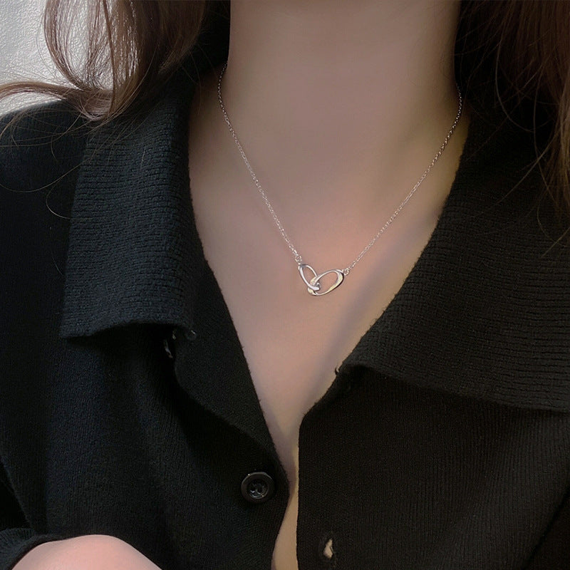 Luna Interlocking Circle Necklace — view 4