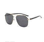 Bram Double-Bridge Aviator Sunglasses — view 3