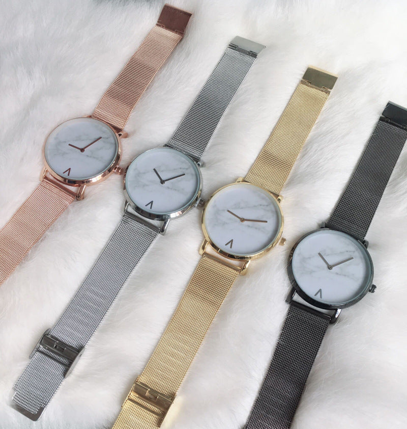 Marmo Marble Dial Mesh Watch — view 7