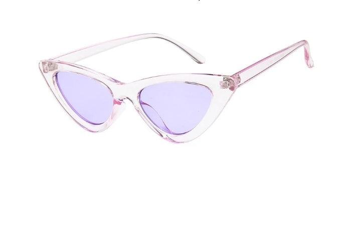 Nia Triangle Cat-Eye Sunglasses — view 12