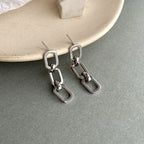 Kira Chain Link Stud Earrings — view 3