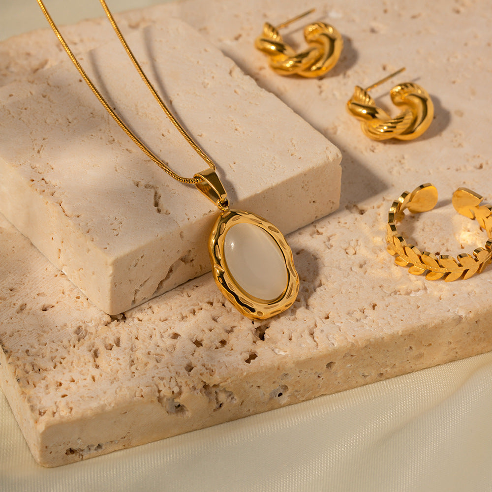 Gaia Stone Pendant Necklace — view 6