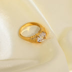 Piuma Zircon Band Ring — view 5