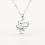Serena Snake Pendant Necklace — view 3