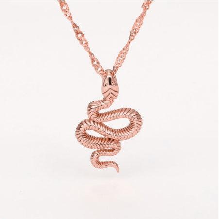 Serena Snake Pendant Necklace — view 5