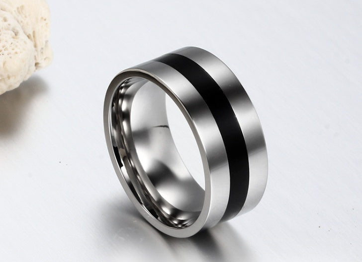 Cielo Enamel Band Ring — view 2