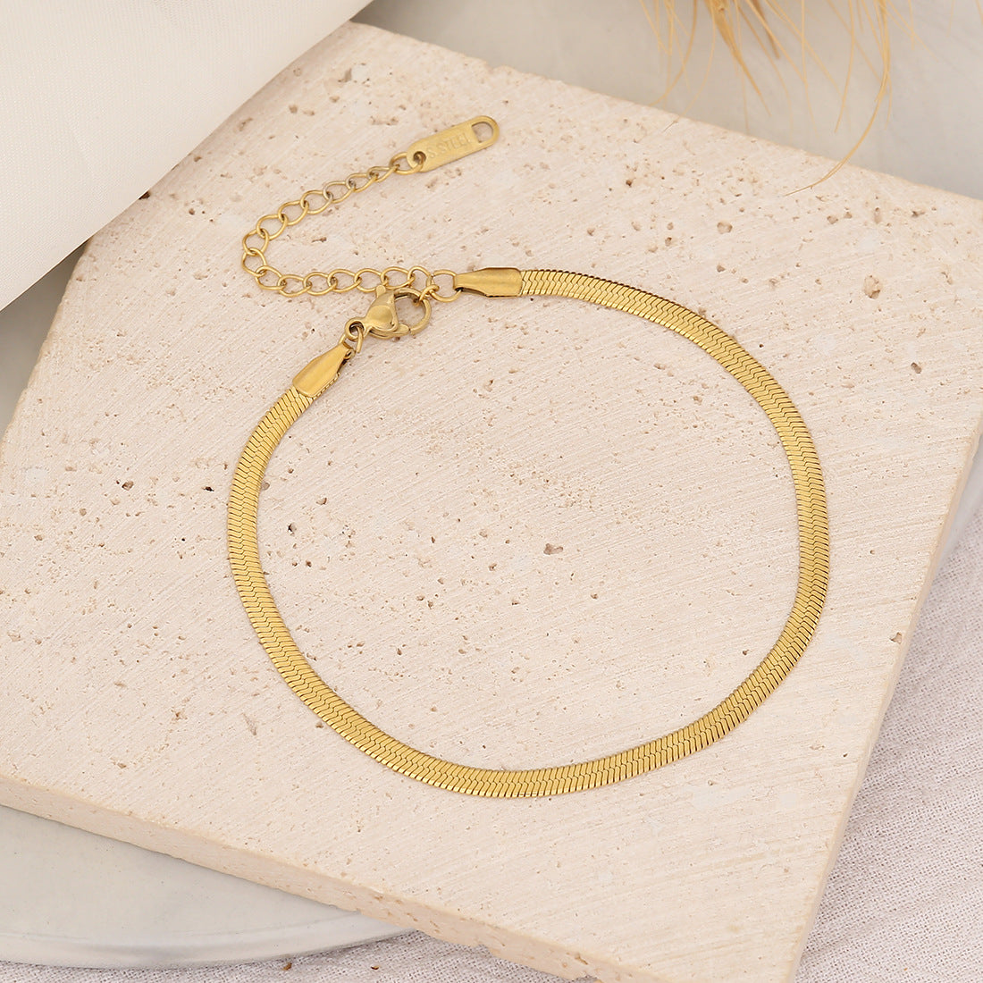 Paola Fine Chain Bracelet — view 5