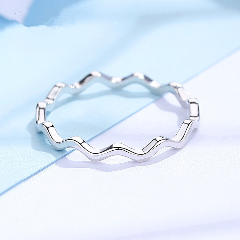 Ilaria Thin Wave Ring — view 3
