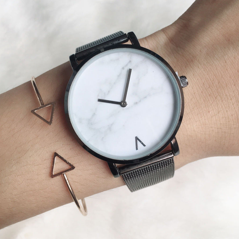 Marmo Marble Dial Mesh Watch — view 5