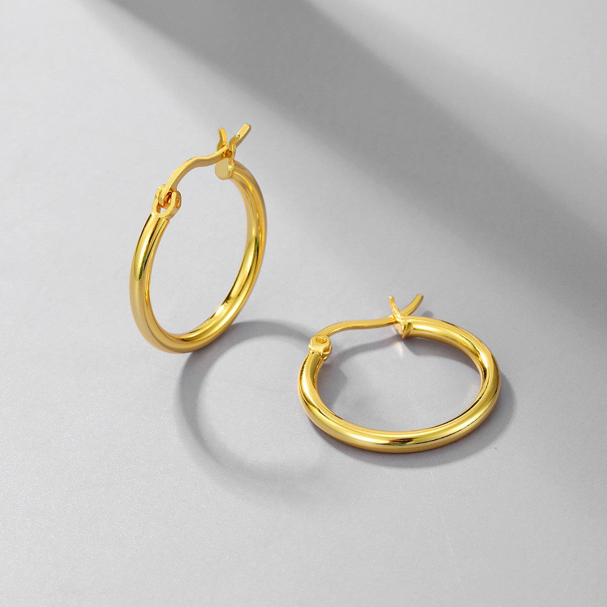 Nina Classic Hoop Earrings — view 4