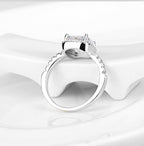 Vento Square Halo Ring — view 3
