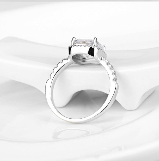 Vento Square Halo Ring — view 3