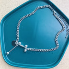 Cleo Padlock Charm Necklace — view 4