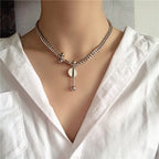 Cleo Padlock Charm Necklace — view 1