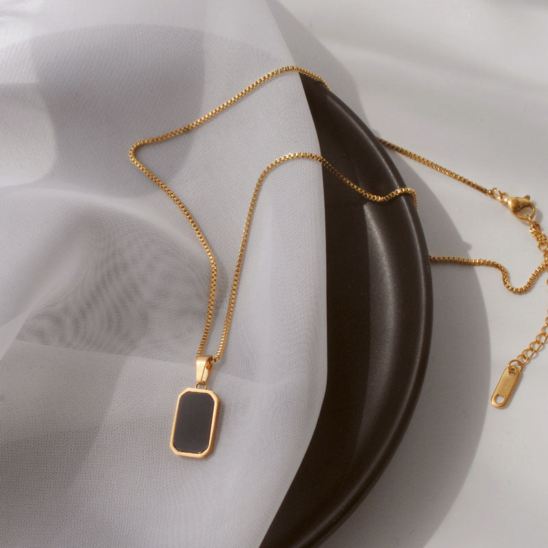 Titan Bar Pendant Necklace — view 7