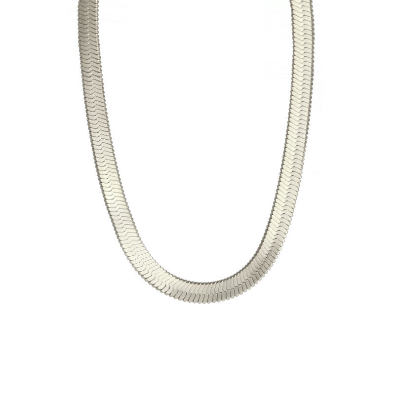 Sveva Flat Snake Chain Necklace — view 8