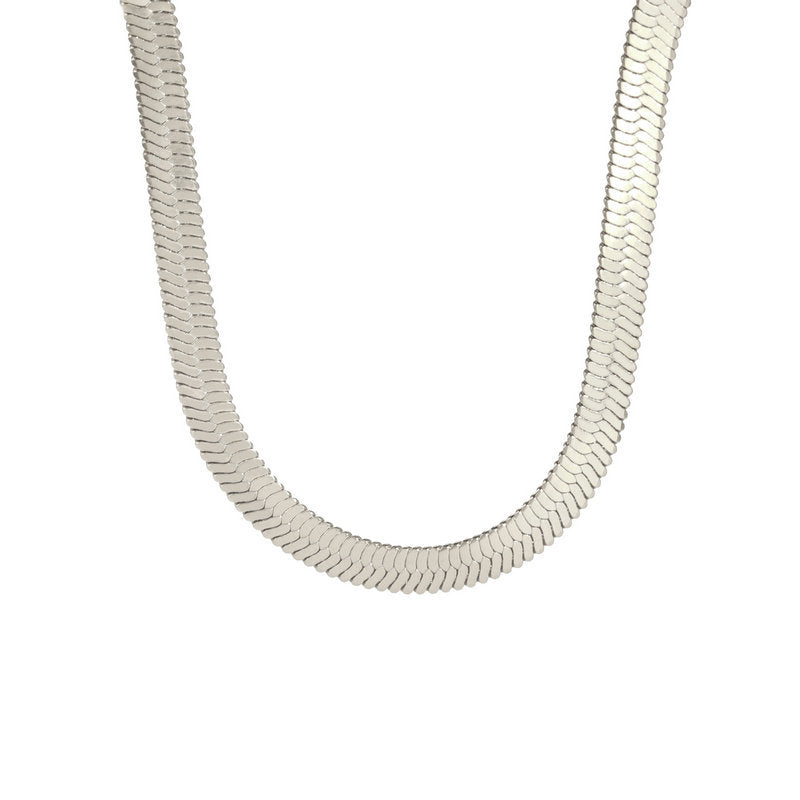 Sveva Flat Snake Chain Necklace — view 10