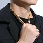 Gio Heavy Cuban Chain Necklace — view 8