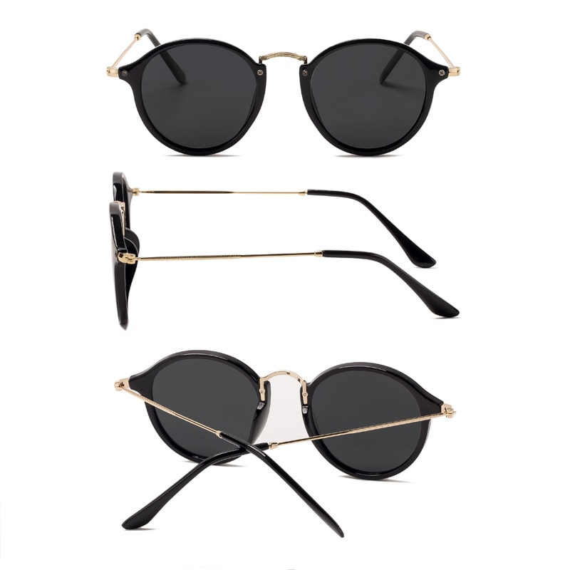 Dex Round Metal Sunglasses — view 6