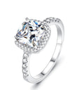 Vento Square Halo Ring — view 2