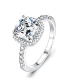 Vento Square Halo Ring — view 2