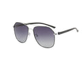 Bram Double-Bridge Aviator Sunglasses — view 4