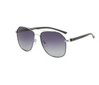 Bram Double-Bridge Aviator Sunglasses — view 4