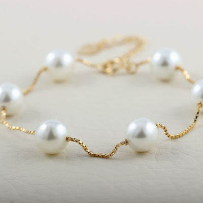 Nora 925 Silver Bead Bracelet — view 1