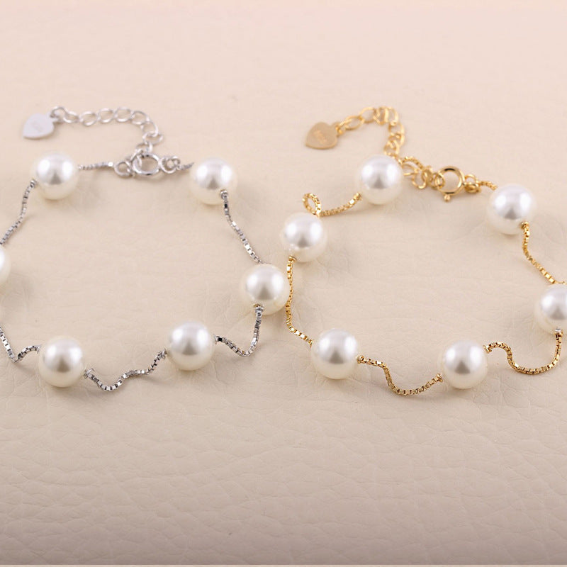 Nora 925 Silver Bead Bracelet — view 2