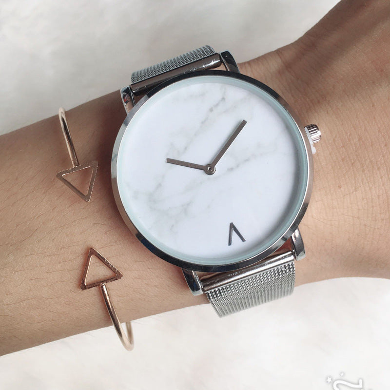Marmo Marble Dial Mesh Watch — view 2