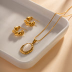 Gaia Stone Pendant Necklace — view 8