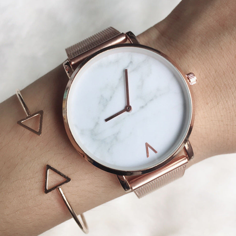 Marmo Marble Dial Mesh Watch — view 1