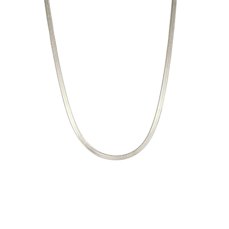 Sveva Flat Snake Chain Necklace — view 12
