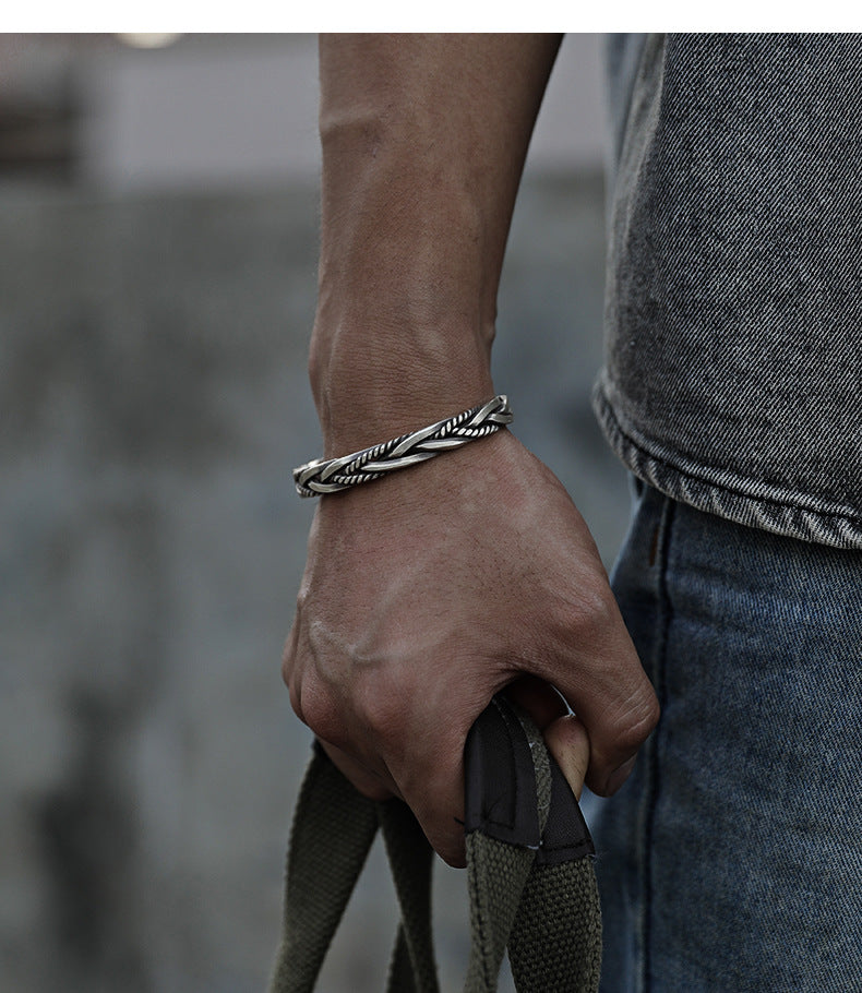 Livia Vintage 925 Silver Bracelet — view 5