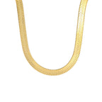 Sveva Flat Snake Chain Necklace — view 5