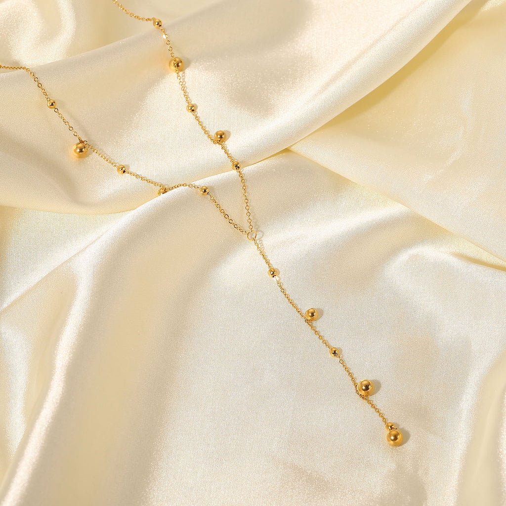 Elio Bead Tassel Necklace — view 7