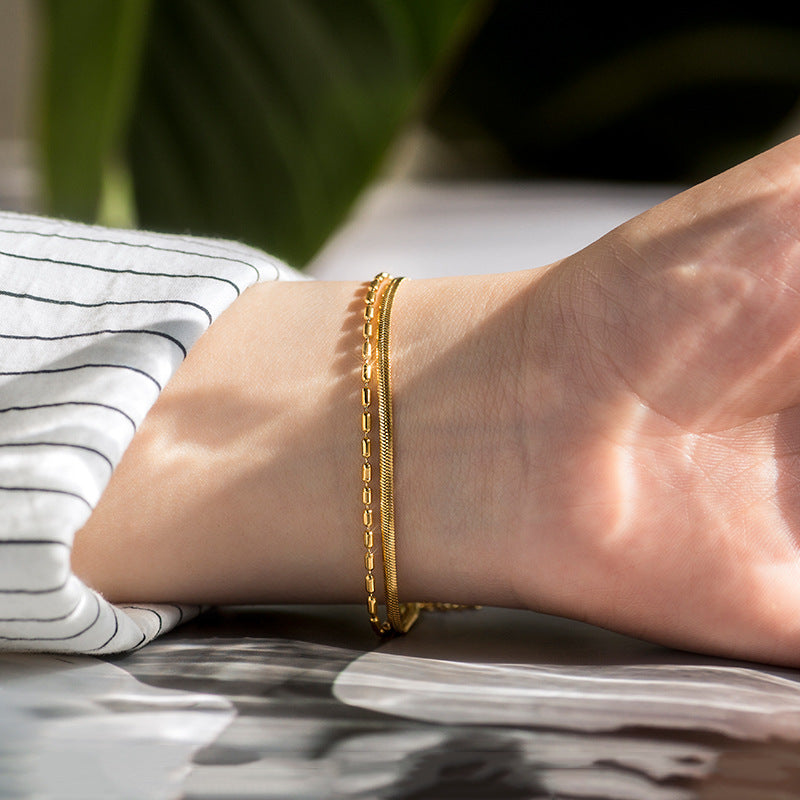 Zoe Frosted Bead Bracelet — view 2