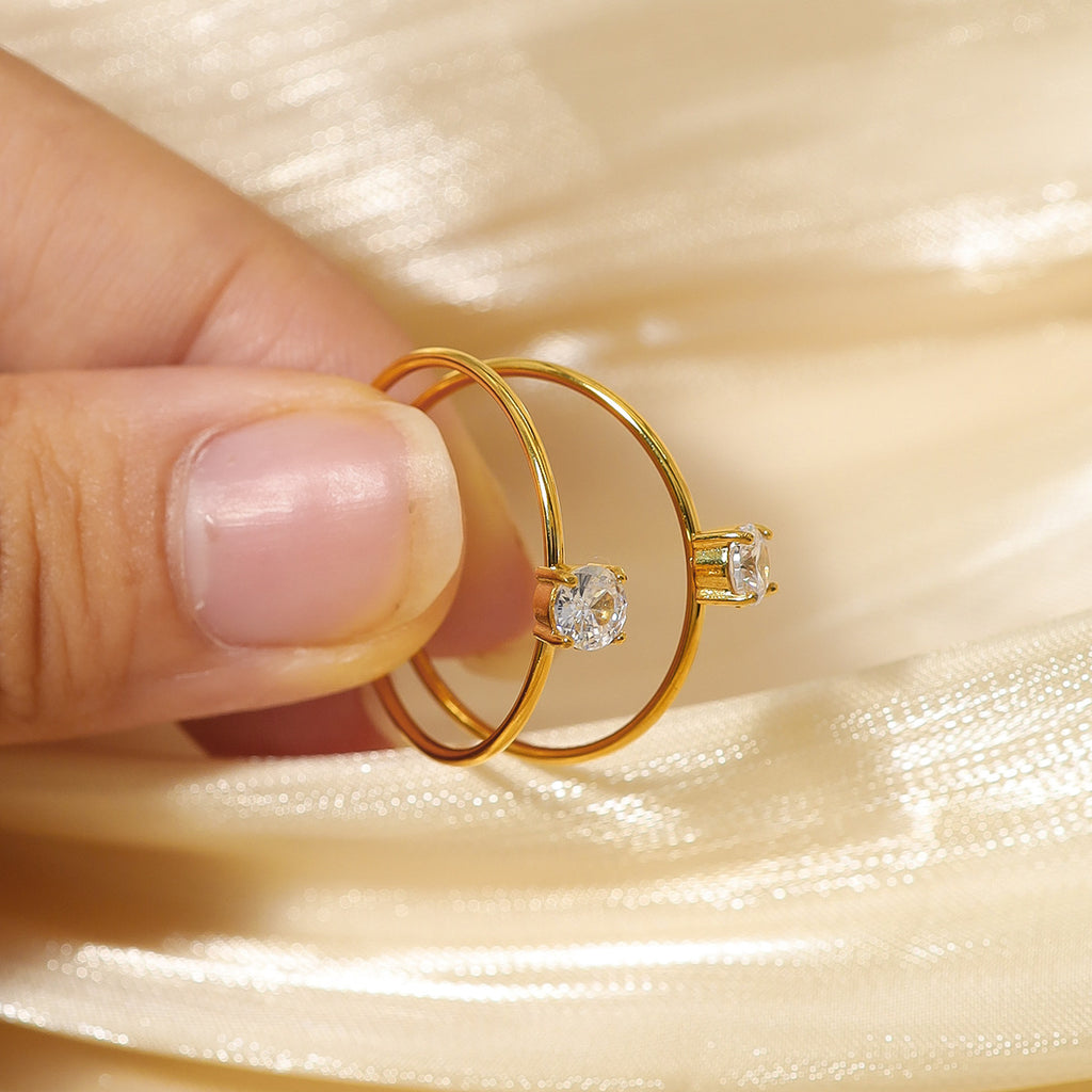 Etna Pavé Open Ring — view 3