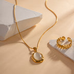 Gaia Stone Pendant Necklace — view 3