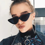 Nia Triangle Cat-Eye Sunglasses — view 3