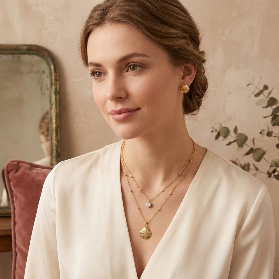 Conchiglia Shell Jewelry Set — view 8