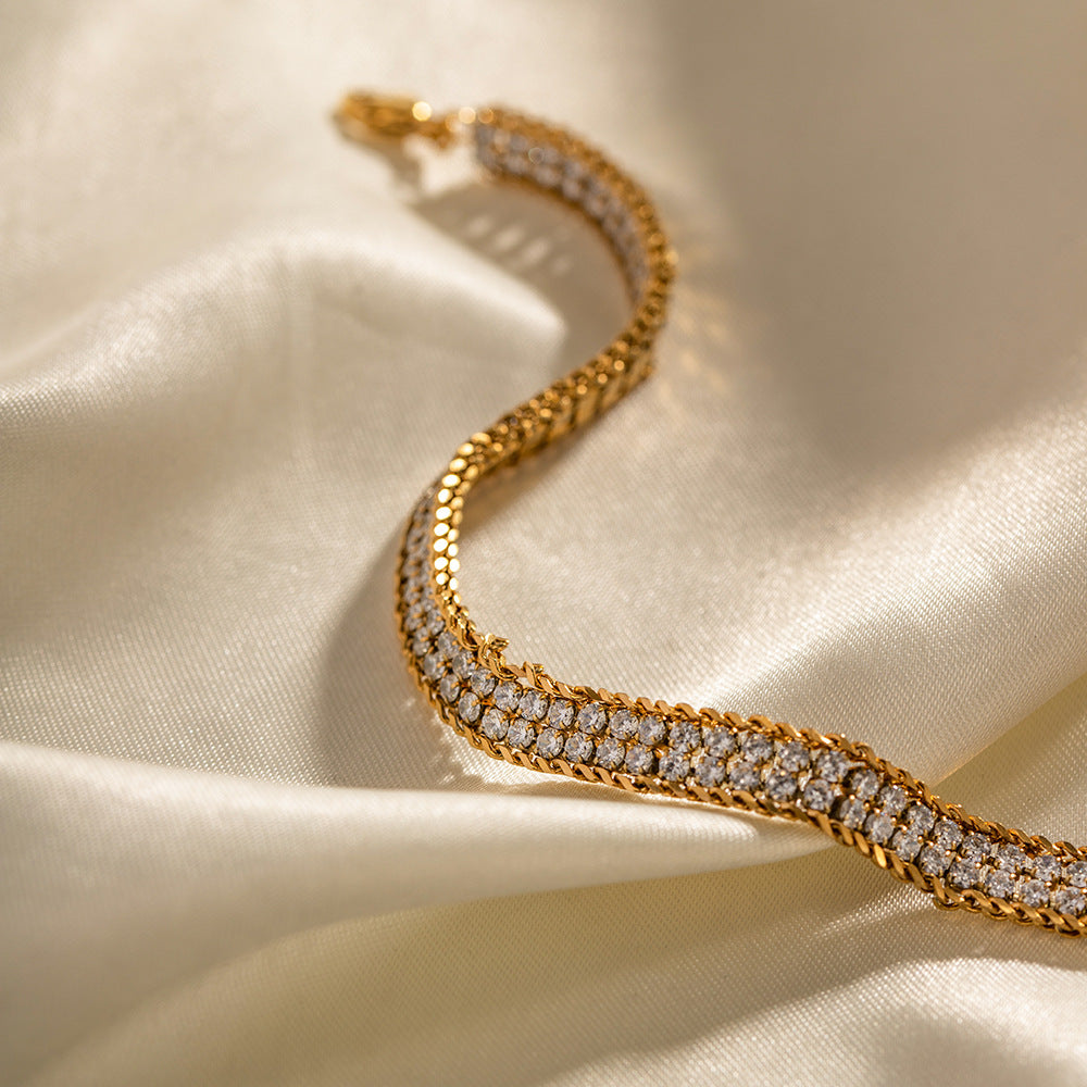 Flora Double Layer Bracelet — view 7