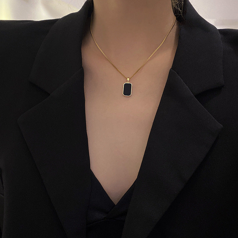Titan Bar Pendant Necklace — view 4