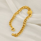 Sara Cuban Link Bracelet — view 2