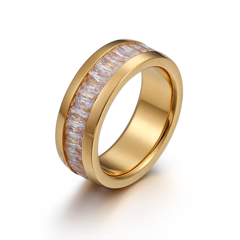 Lino Crystal Band Ring — view 6