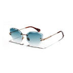 Faye Faceted Cat-Eye Sunglasses — view 5