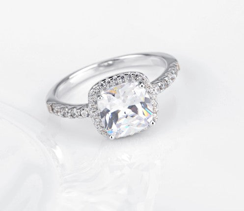 Vento Square Halo Ring — view 6