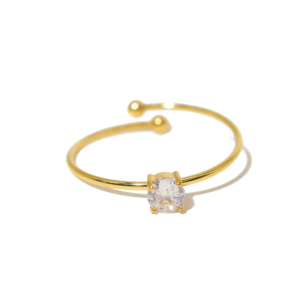 Etna Pavé Open Ring — view 5