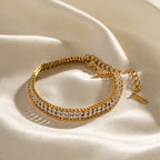 Flora Double Layer Bracelet — view 11