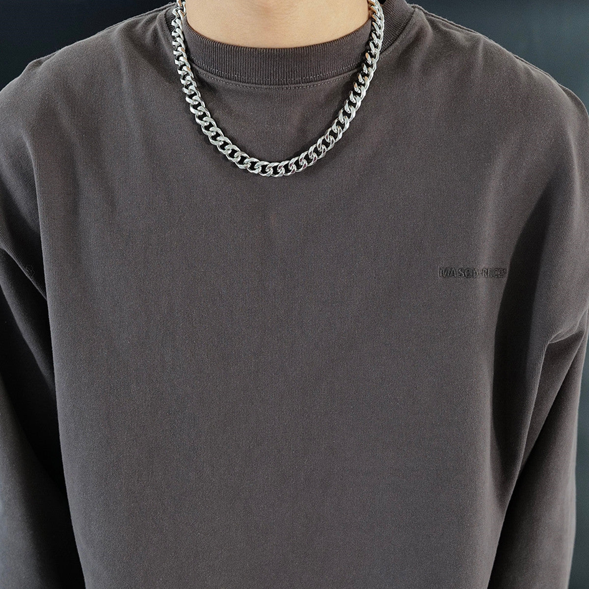 Enzo Cuban Chain Necklace — view 2